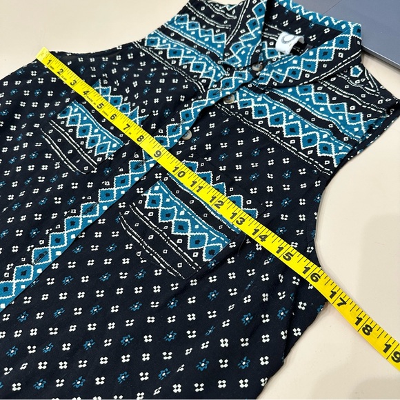 Anthropologie Akemi + Kin Ira Sleeveless Collared Button Down Blouse Size XS - Picture 7 of 9